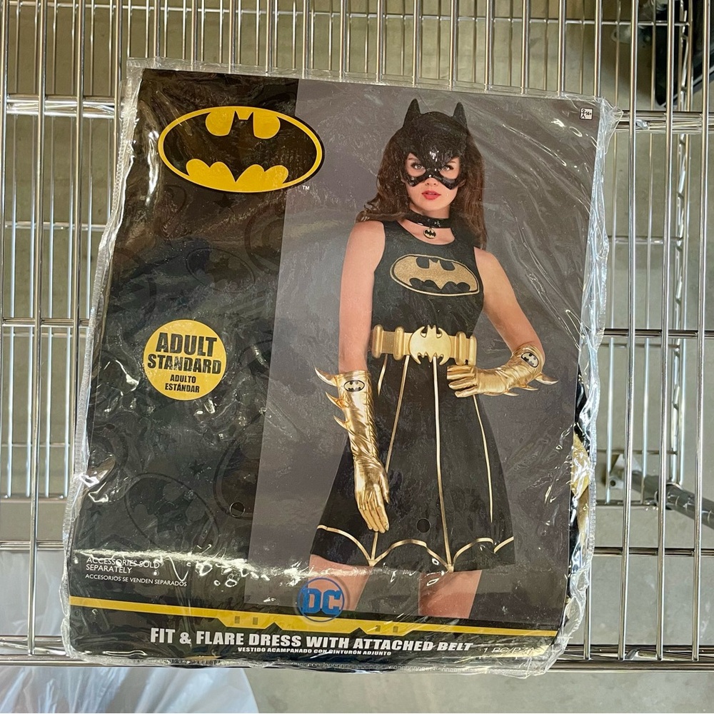 DC Comics Batgirl Costume for Women - Black and Gold
